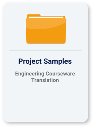 Engineering Courseware Translation Project Samples