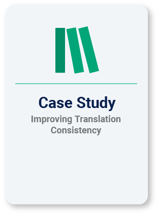 Improving Translation Consistency Case Study