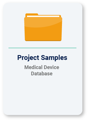 Medical Device Database - Project Samples