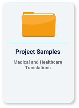Medical and Healthcare Translations Project Sample