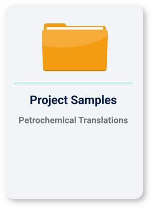 Petrochemical Translations Project Samples