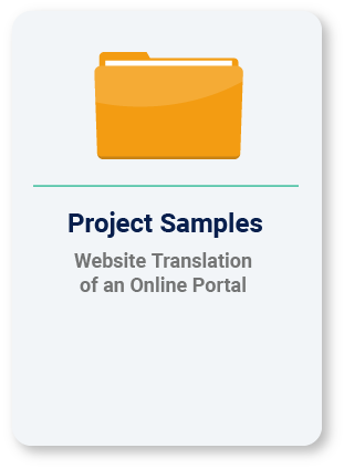 Website Translation of an Online Portal