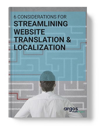 eBook 6 Considerations for Streamlining Website Translation & Localization Cover